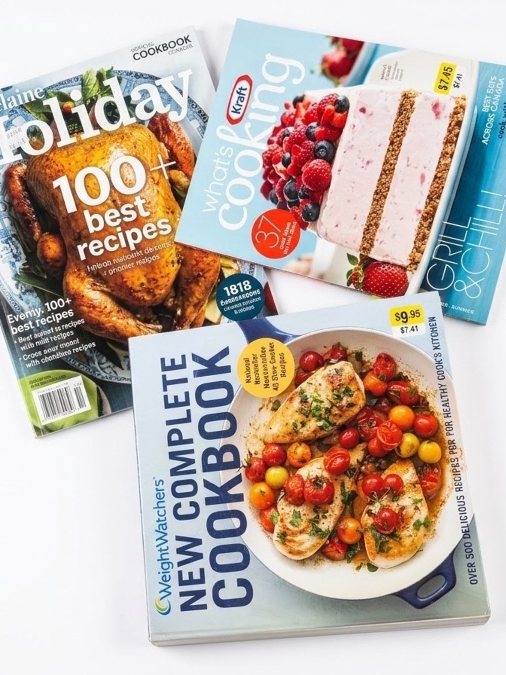 Weight Watchers New Complete Cookbook & Culinary Magazine Lot
